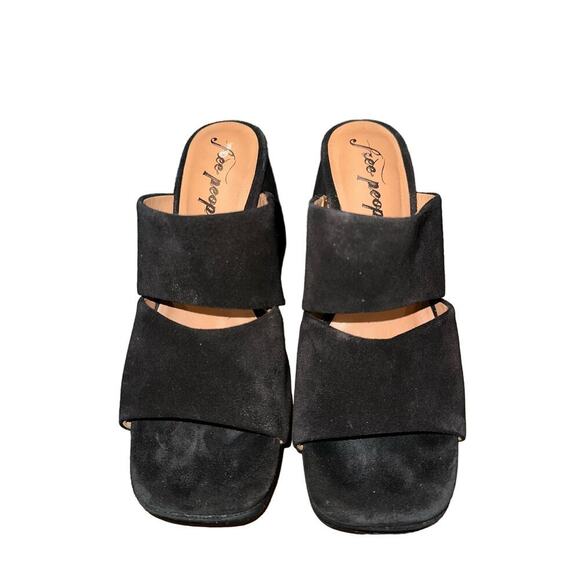 Free People Love is Everywhere Platform Sandal Black Size 38.5 US 8.5 - Picture 2 of 7